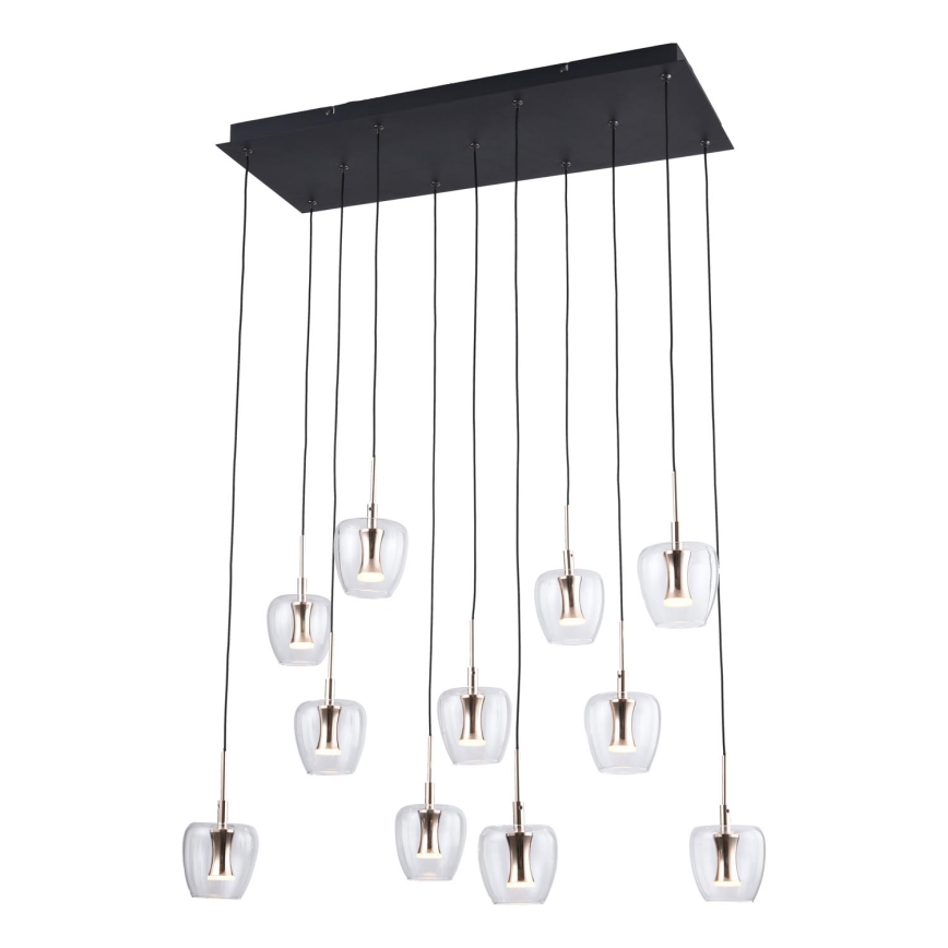 Zuma Line - подвесная светодиодная люстра на тросе 11xLED/3W/230V черная
