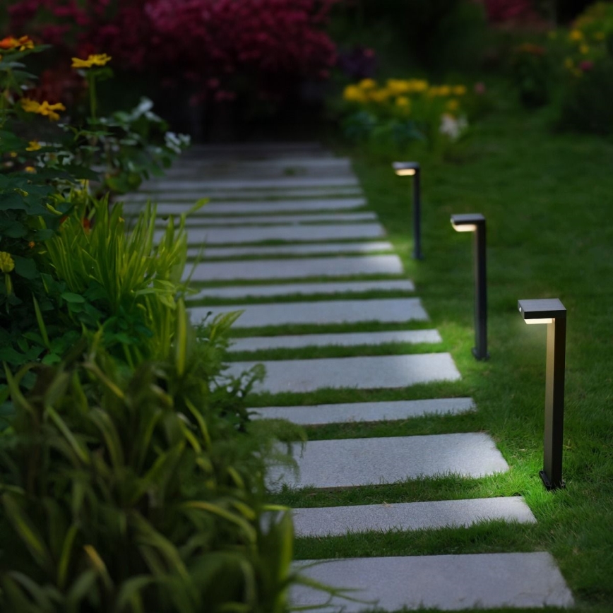 Zuma Line - Світлодіодна сонячна лампа з датчиком руху та сутінків LED/4,5 Вт/2000 мАг IP44 чорна