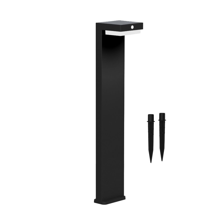 Zuma Line - Светодиодный светильник на солнечной батарее с датчиком движения и освещенности LED/4,5W/2000 mAh IP44 черный