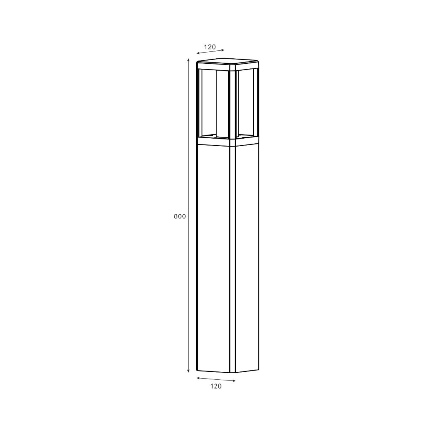 Zuma Line - Светодиодная уличная лампа LED/12W/230V IP65 черный