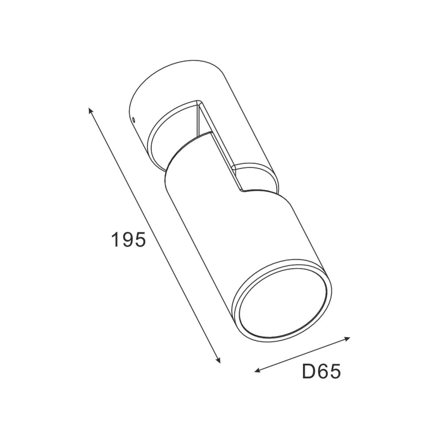 Zuma Line - Уличный настенный светильник 1xGU10/35W/230V IP65 черный