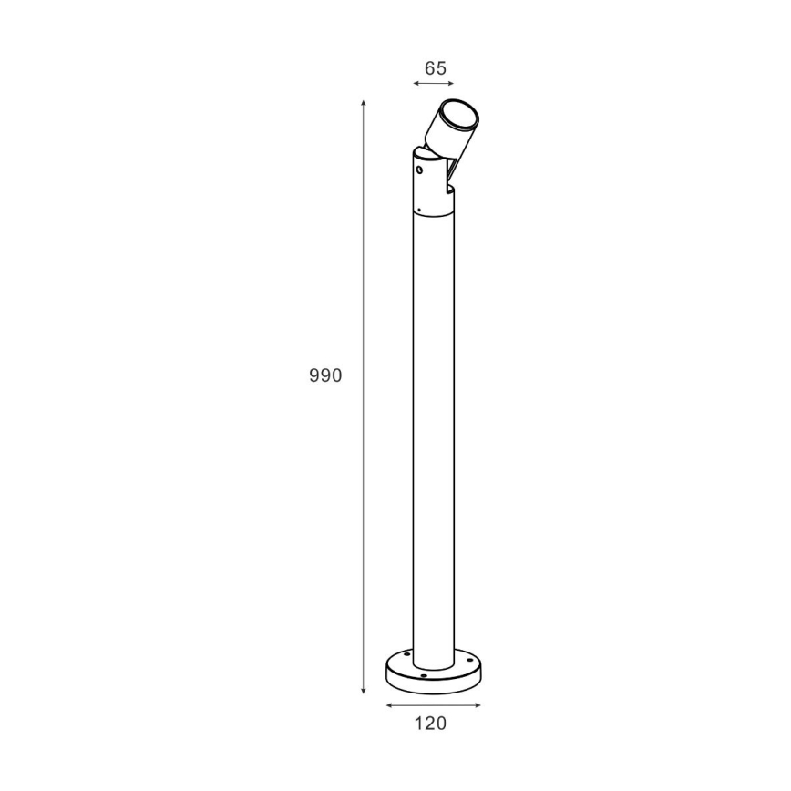 Zuma Line - Уличная лампа 1xGU10/35W/230V IP65 черный