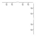 Zuma Line - Spot Light in the 8xGU10/15W/230V Track System White