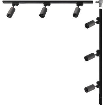Zuma Line - Спот-светильник в направляющей системе 6xGU10/35W/230V черный