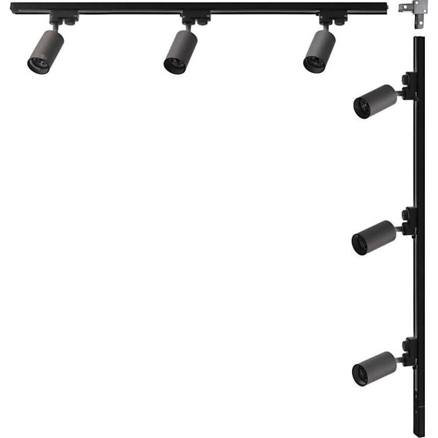 Zuma Line - Спот-светильник в направляющей системе 6xGU10/35W/230V черный