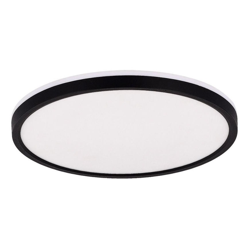 Zuma Line - Стельовий RGBW-світильник з регулюванням яскравості LED/32W/230V + LED/8W 3000-6000K чорний + пульт дистанційного керування