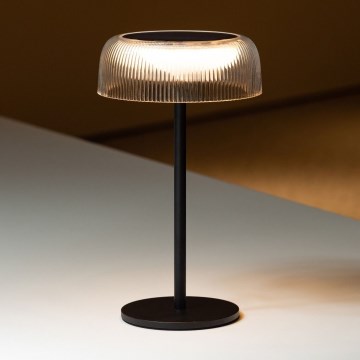 Zuma Line - Светодиодная аккумуляторная настольная лампа на солнечной батарее с регулированием яркости LED/2,5W/2000 mAh IP44 черный