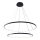 Zuma Line - Светодиодная подвесная люстра LED/60W/230V 3000/4000/6000K диаметр 80 см черный