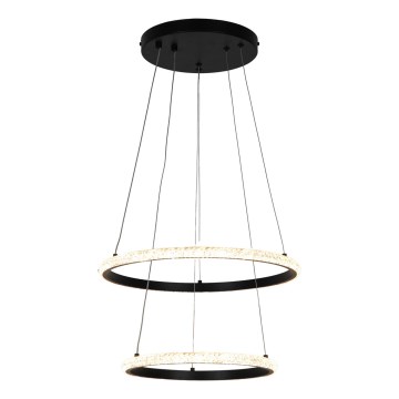 Zuma Line - Светодиодная подвесная люстра RIDE LED/22W/230V + LED/14W диаметр 41 см черный
