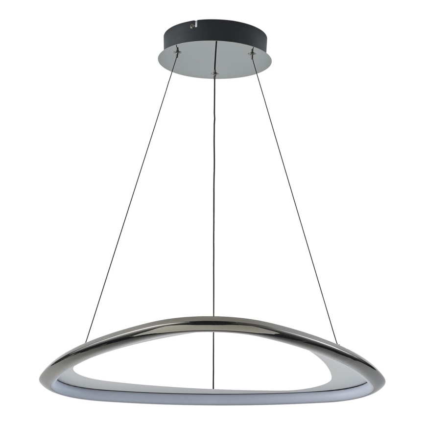 Zuma Line - Светодиодная подвесная люстра с регулированием яркости LED/34W/230V 3000K черная блестящий хром