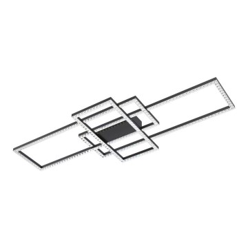 Zuma Line - Светодиодный диммируемый хрустальный потолочный светильник LED/52W/230V 2700-6000K черный + дистанционное управление