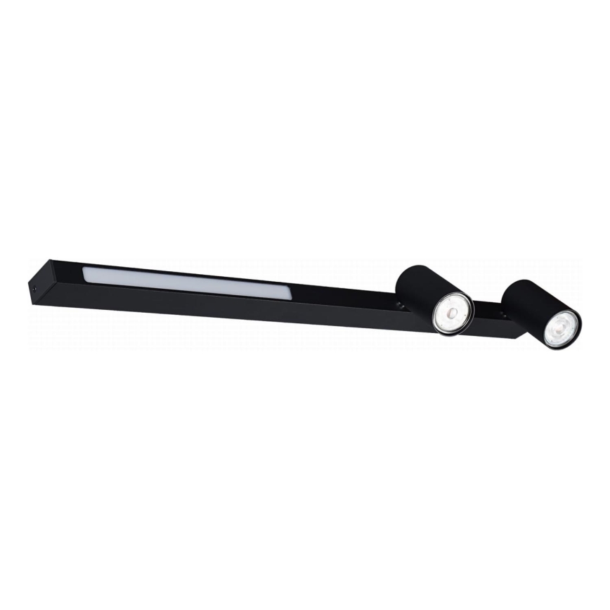 Zuma Line - Светодиодный настенный точечный светильник 2xGU10/5W/230V + LED/8W черный