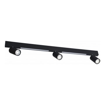 Zuma Line - Светодиодный настенный точечный светильник 3xGU10/5W/230V + 2xLED/8W черный