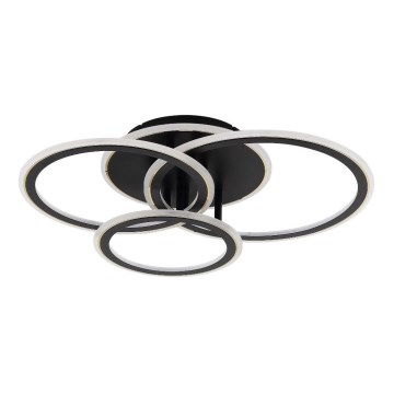 Zuma Line - Светодиодный потолочный светильник с регулированием яркости LED/55W/230V 3000-6000K черный + дистанционное управление