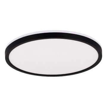 Zuma Line - Светодиодный потолочный RGBW-светильник с регулированием яркости LED/32W/230V + LED/8W 3000-6000K черный + дистанционное управление