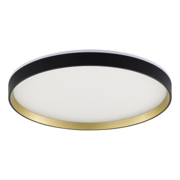 Zuma Line - Светодиодный потолочный RGBW-светильник с регулированием яркости LED/32W/230V + LED/8W 3000-6000K черный/золотистый + дистанционное управление