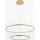 Zuma Line - Світлодіодна підвісна люстра LED/40W/230V золотий