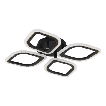 Zuma Line - Світлодіодний стельовий світильник з регулюванням яскравості LED/30W/230V 3000-6000K чорний + пульт дистанційного керування