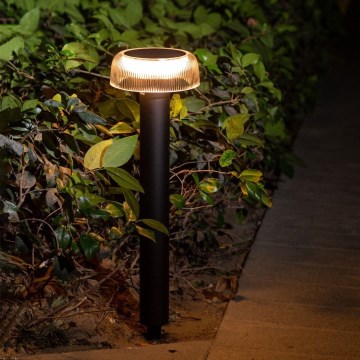Zuma Line - Світлодіодний світильник на сонячній батареї LED/2,5W/2000 mAh IP44 чорний