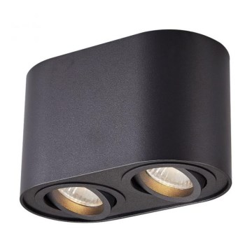 Zuma Line - Точечный светильник 2xGU10/50W/230V черный