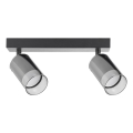 Zuma Line - Точковий світильник 2xGU10/50W/230V чорний/сірий