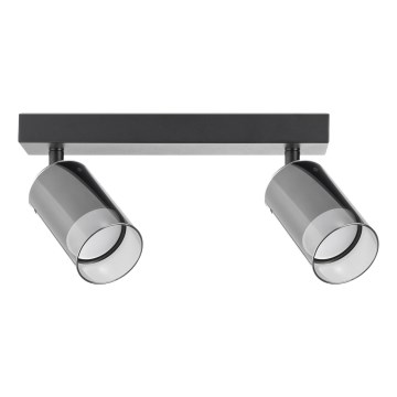 Zuma Line - Точковий світильник 2xGU10/50W/230V чорний/сірий