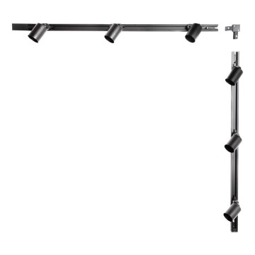 Zuma Line - Точковий світильник для шинної системи 6xGU10/10W/230V чорний + шинне приладдя