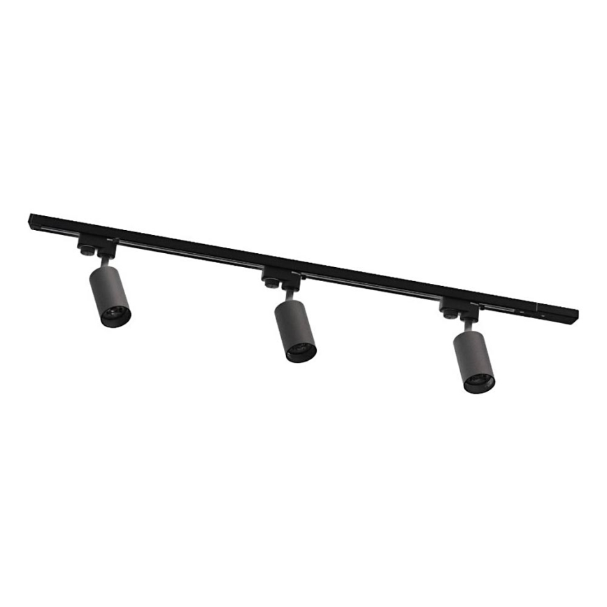 Zuma Line - Точковий світильник для трекової системи 3xGU10/35W/230V чорний