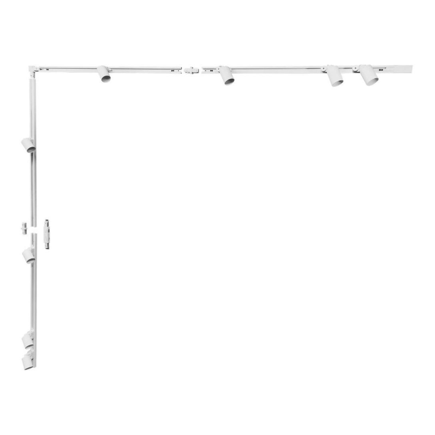 Zuma Line - Точковий світильник для трекової системи 8xGU10/10W/230V білий + трекові аксесуари