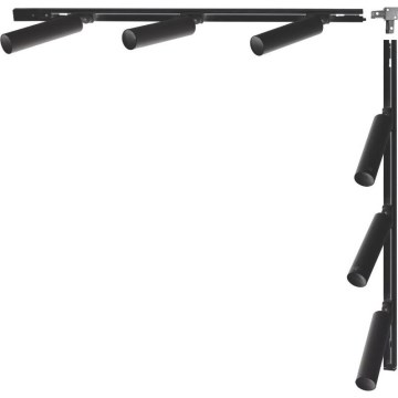 Zuma Line - Трековый светильник 6xGU10/35W/230V черный