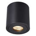 Zuma Line - Точковий світильник для ванної 1xGU10/50W/230V IP44 чорний