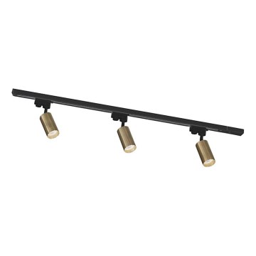 Zuma Line - Встраиваемый светильник в рельсовой системе 3xGU10/35W/230V черный/золотой