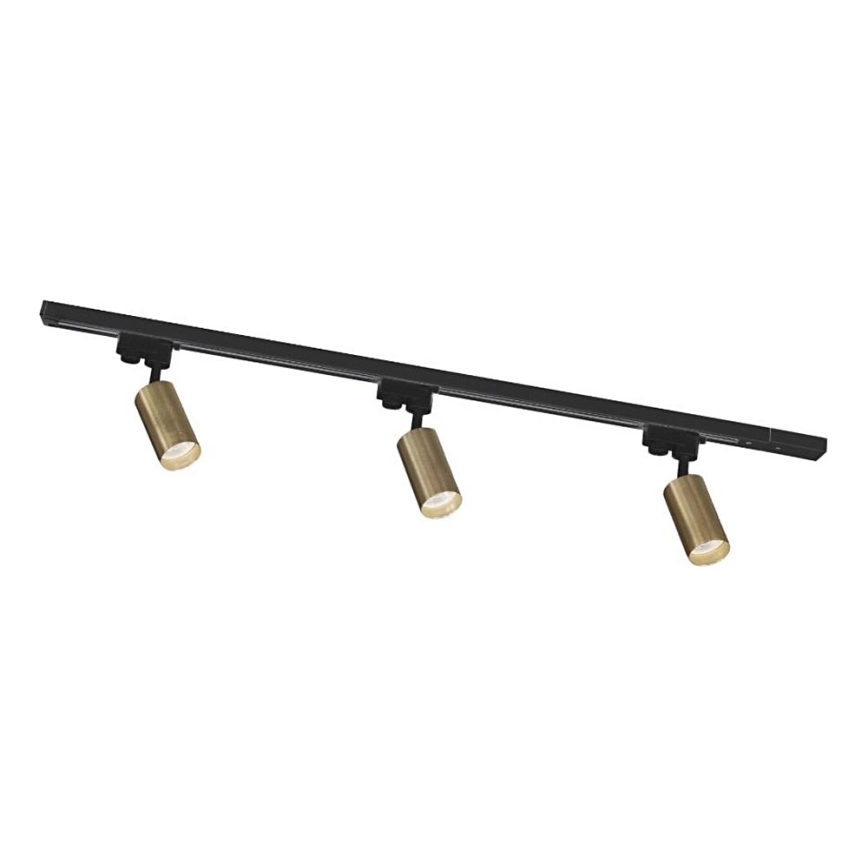 Zuma Line - Встраиваемый светильник в рельсовой системе 3xGU10/35W/230V черный/золотой