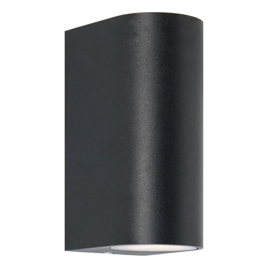 Zuma Line - Вуличний настінний світильник 2xGU10/35W/230V IP44 чорний