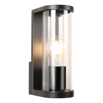 Zuma Line - Вуличний настінний світильник 1xE27/60W/230V IP44 чорний