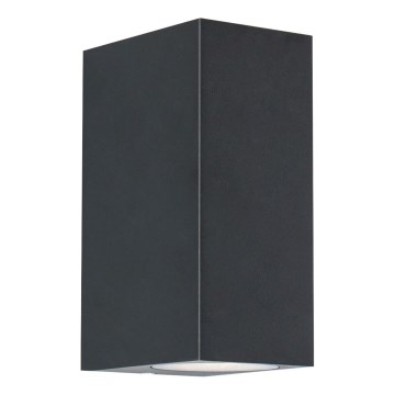 Zuma Line - Вуличний настінний світильник 2xGU10/35W/230V IP44 чорний