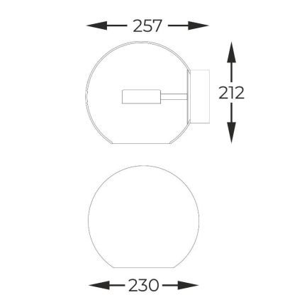 Zuma Line - Світлодіодний настінний світильник LED/5W/230V глянцевий хром