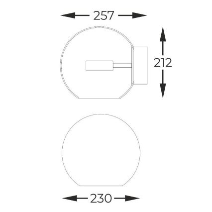 Zuma Line - Світлодіодний настінний світильник LED/5W/230V золотий