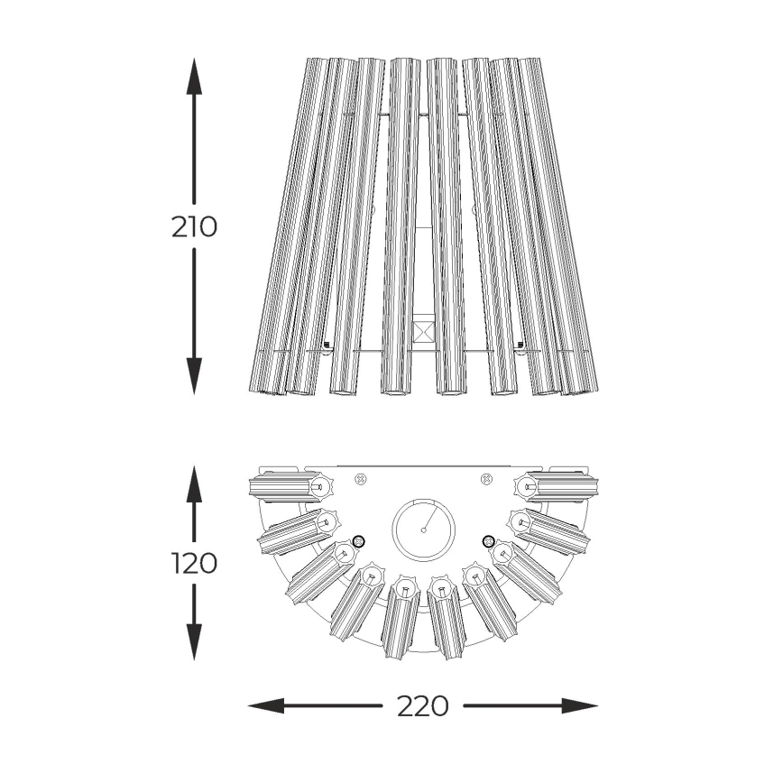 Zuma Line - Настенный светильник 1xE14/40W/230V золотистый
