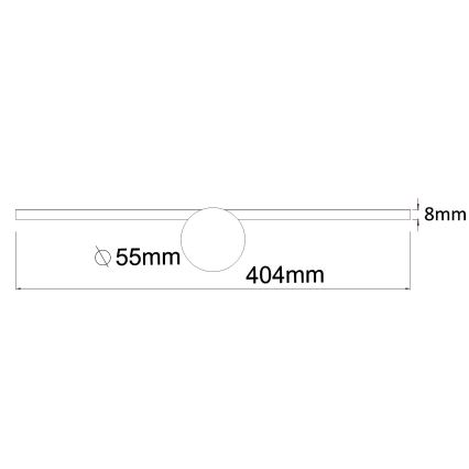 Zuma Line - LED Підсвітка для дзеркала для ванної LED/6W/230V 40 см IP44 глянцевий хром