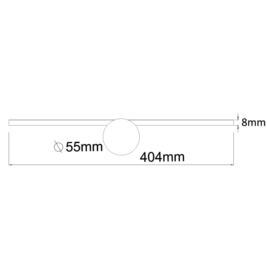 Zuma Line - LED Підсвітка для дзеркала для ванної LED/6W/230V 40 см IP44 глянцевий хром