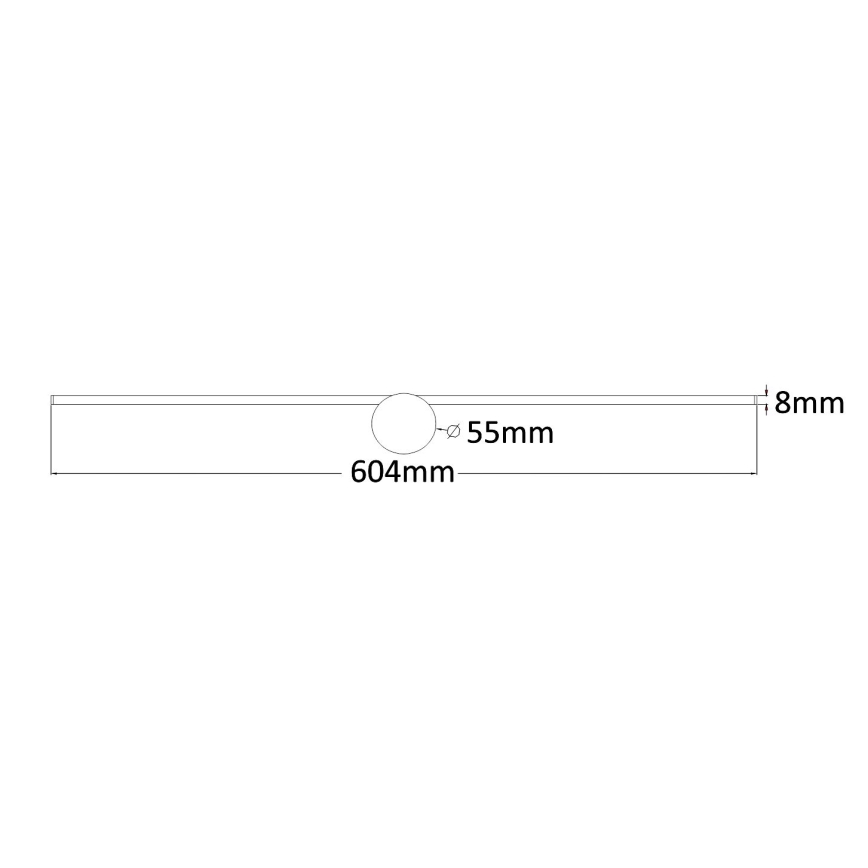Zuma Line - Светодиодная подсветка для зеркала в ванной комнате LED/8W/230V 60 см IP44 золотистый