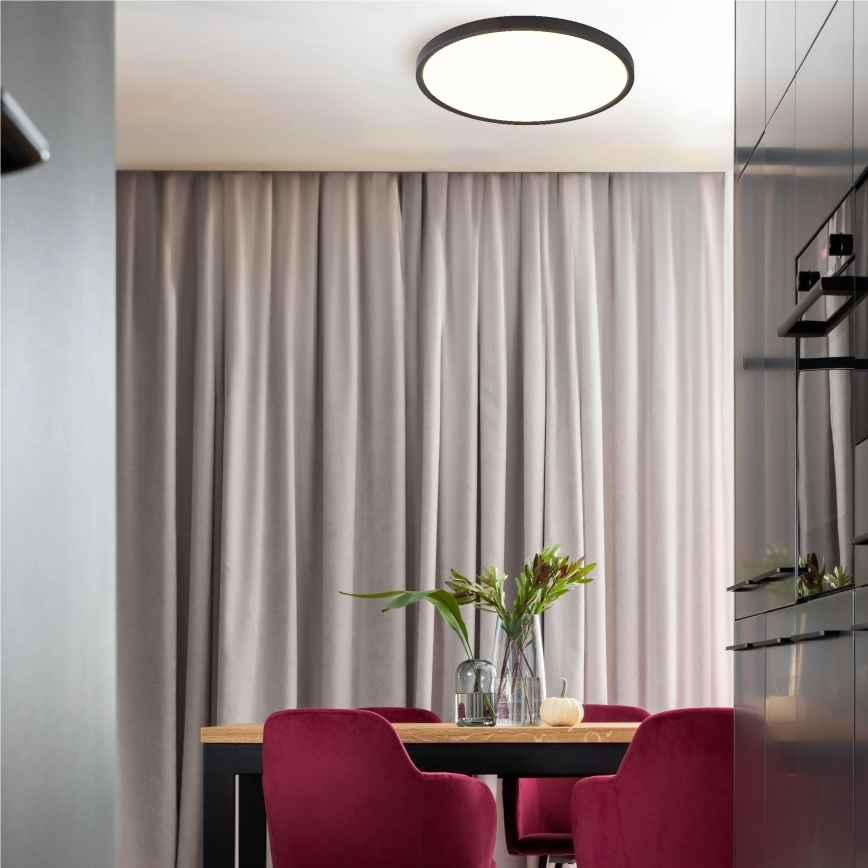 Zuma Line - LED стельовий світильник LED/48 Вт/230 В 3000/4000/6000 К діаметр 60 см чорний