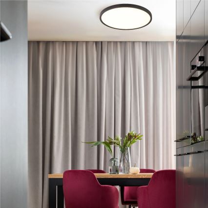 Zuma Line - LED стельовий світильник LED/42W/230V 3000/4000/6000K діам. 50 см чорний