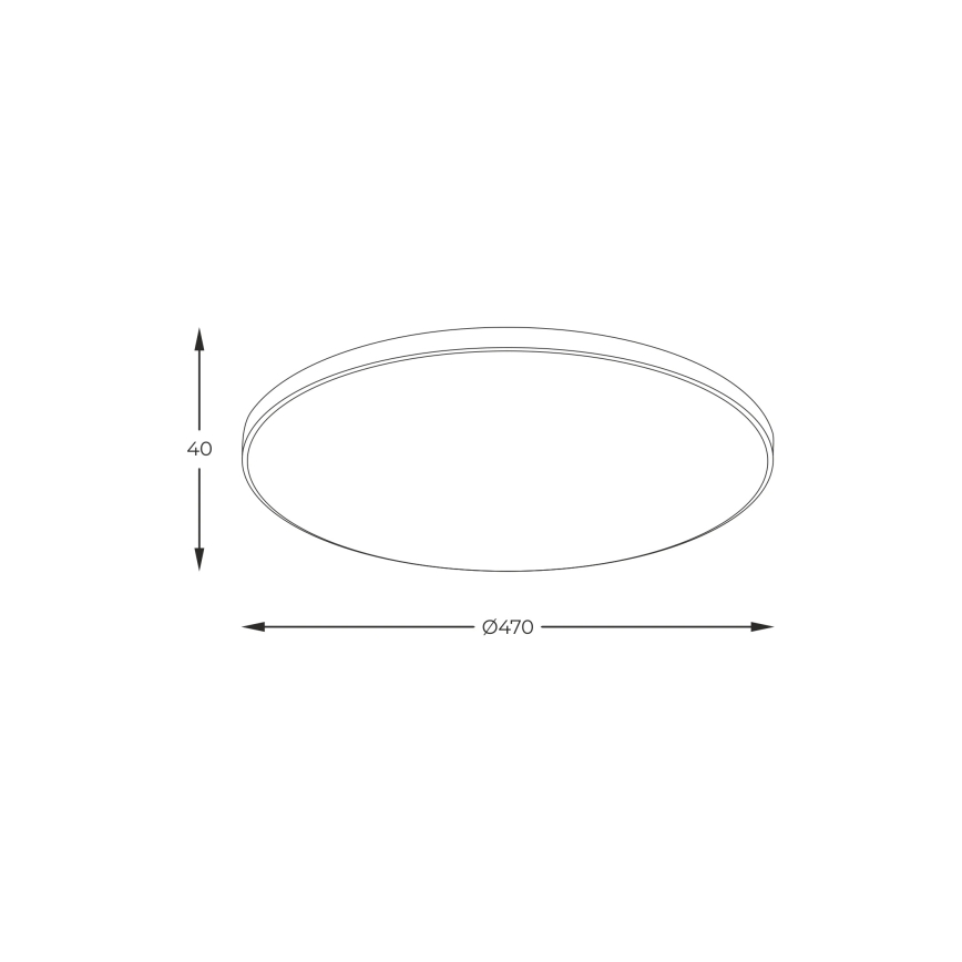 Zuma Line - LED стельовий світильник LED/44W/230V, діаметр 47 см, золотий
