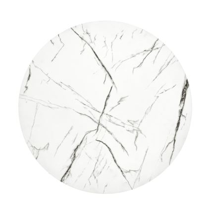 Журнальний столик ANTICA 41x55 см чорний/мармуровий декор