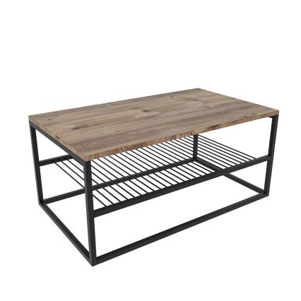 Журнальний столик ASUDE 43x95 см коричневий/чорний