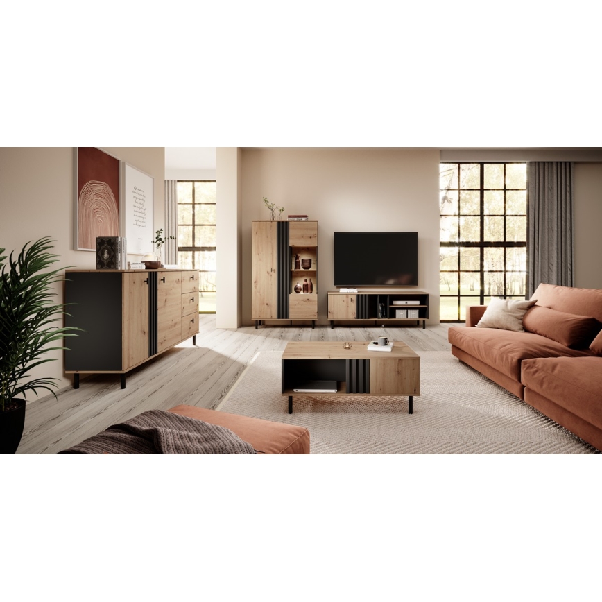 Журнальний столик BADIA дуб/антрацит