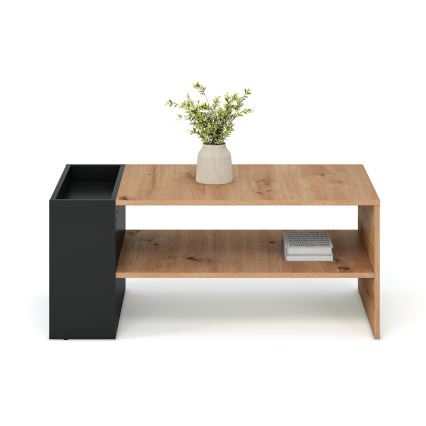 Журнальний столик BELA 100x42 см дуб artisan/антрацит