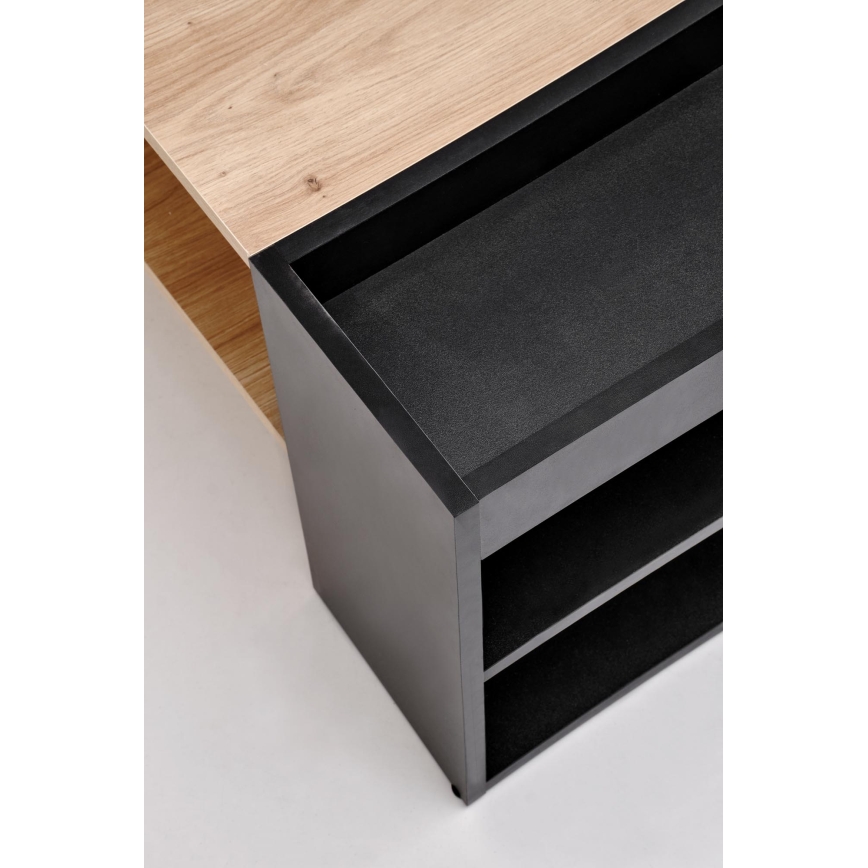 Журнальний столик BELA 100x42 см дуб artisan/антрацит